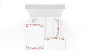 Floral Stationery. Letter Writing Set. 