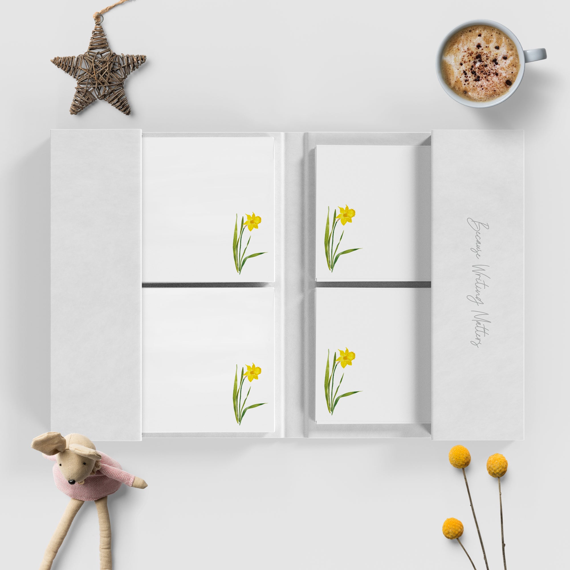 Set Of Notecards And Envelopes Sea Urchin Neon - Cambridge Imprint