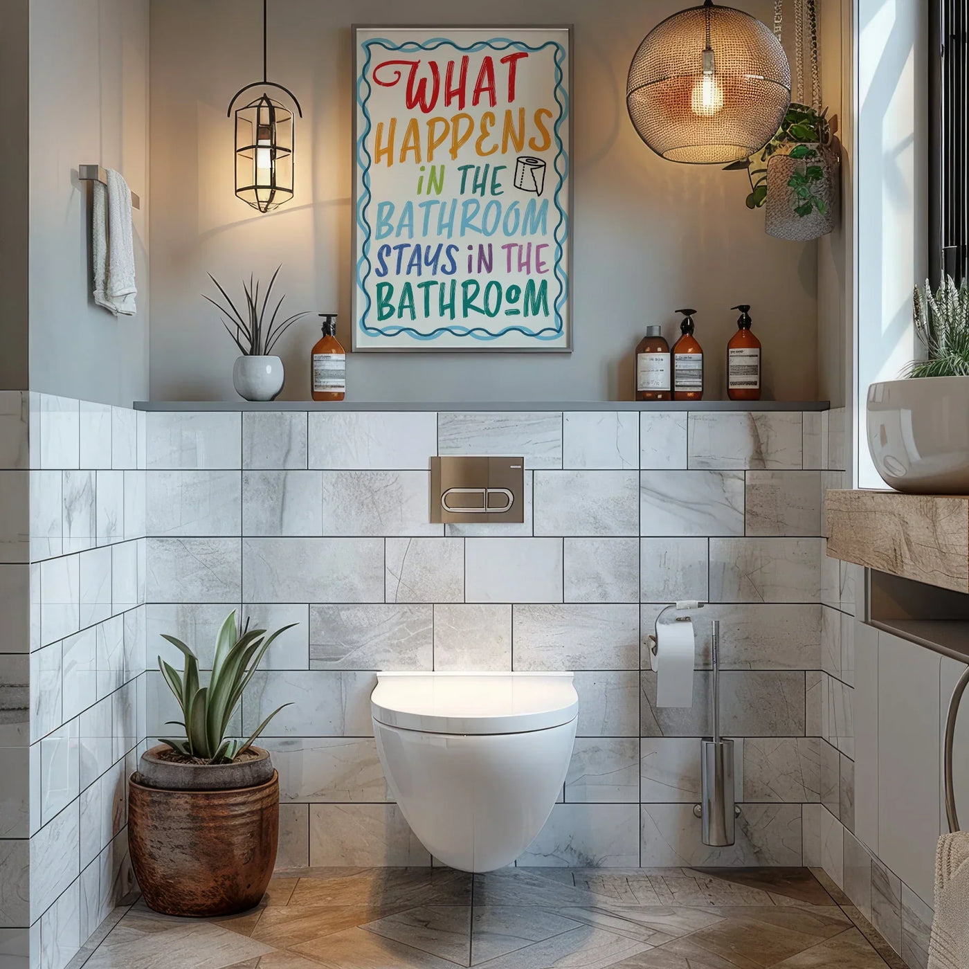 bathroom prints