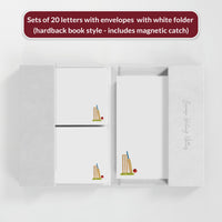 20 Letters & Envelopes / Folder (Hardback Book Style)