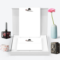 Bowler Hat and Brolly Letter Writing Set