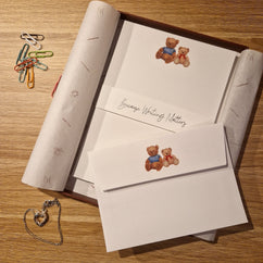 Me Loovely Teddy Bears Letter Writing Set with Envelopes in Gift Box (Set of 18)